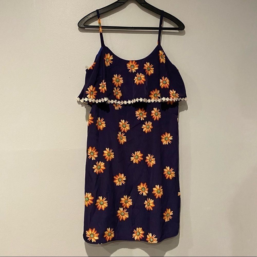 Peach Love California Sunflower Dress Medium